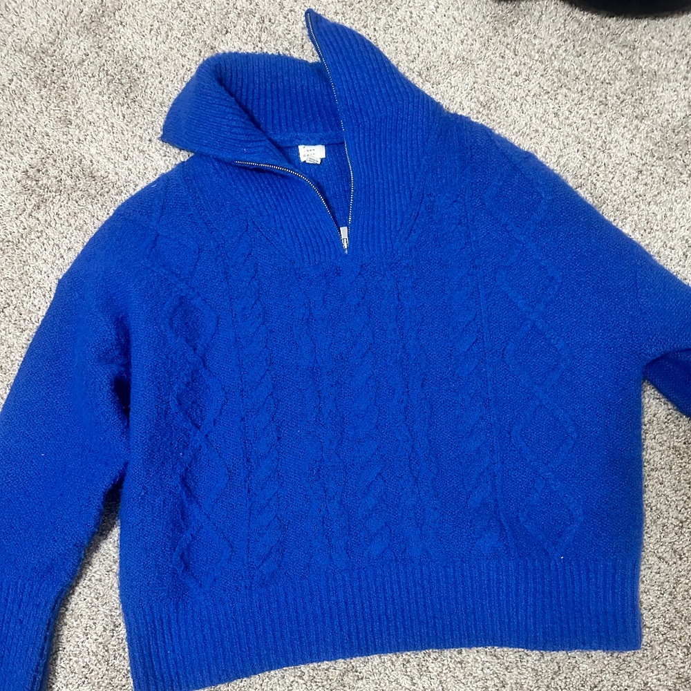 Electric blue sweater